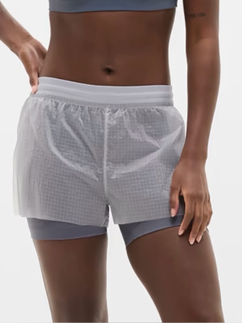 Athleta Fast Route Hybrid Run Short sz Small for women